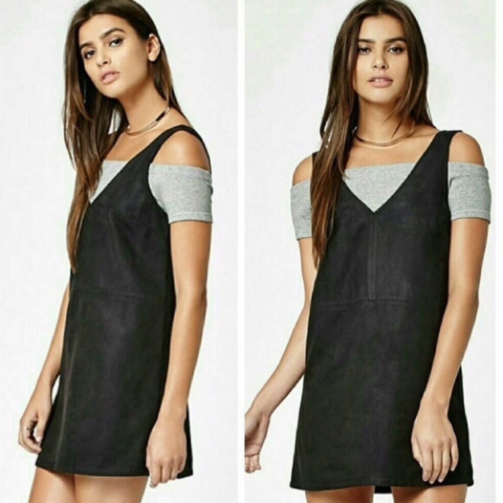 Kendall & Kylie Faux Suede Boxy Shift Dress M
